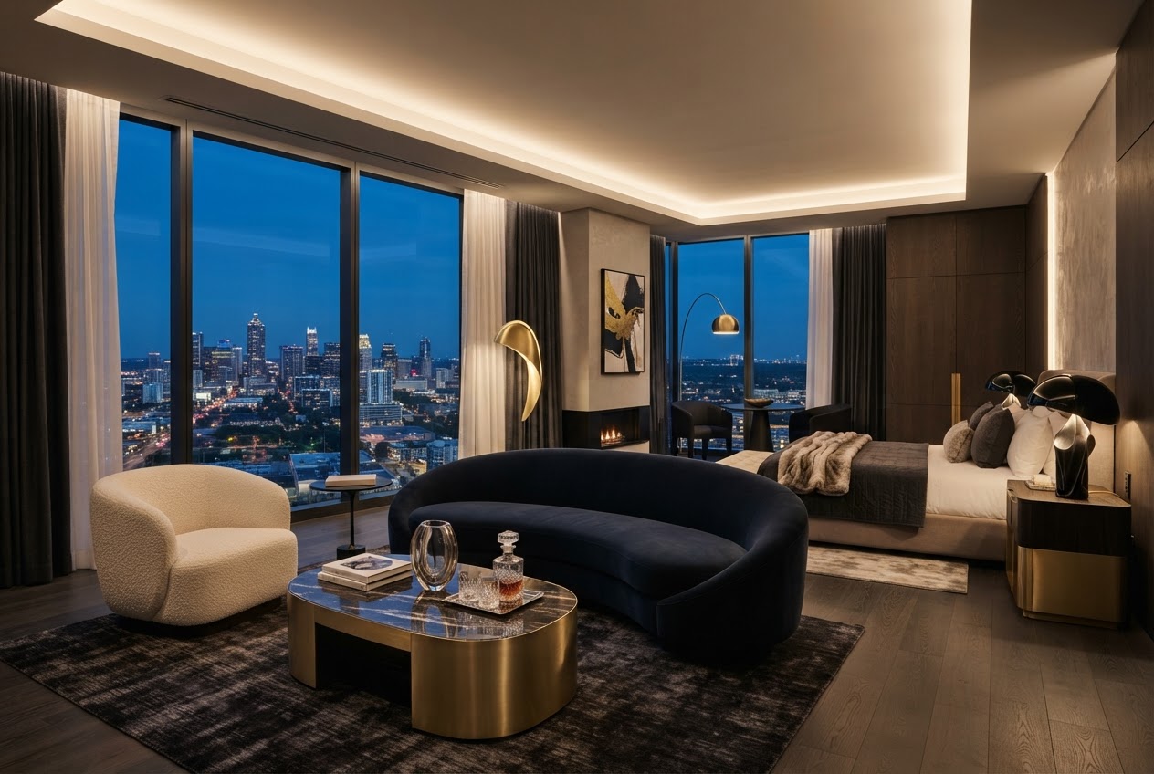 Signature Suite with panoramic windows